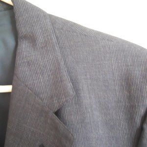 Polo University Club Ralph Lauren Blue Gray Glen Plaid Blazer Jacket Wool